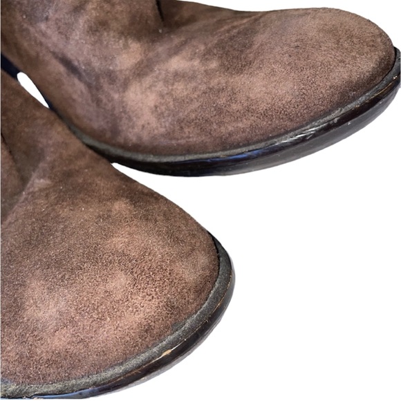 DAVID’S Block Heel Mid-calf Suede Boots - Picture 6 of 7